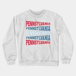 TEXT ART USA PENNSYLVANIA Crewneck Sweatshirt